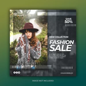 simple modern fashion sale banner square flyer social media post template - title:Home - اورچین فایل - format: - sku: - keywords: p_id:18