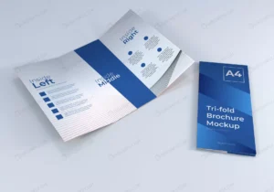 simple realistic a4 trifold brochure paper mockup crce377e3c7 size33.35mb - title:Home - اورچین فایل - format: - sku: - keywords: p_id:18