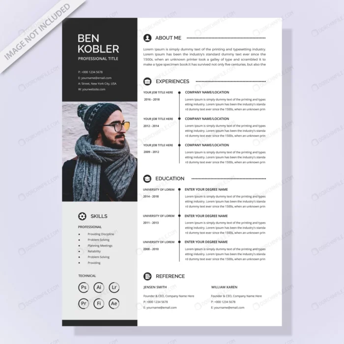 simple resume template 2 crcbdf6454b size3.79mb - title:قالب وکتور رزومه کاری - اورچین فایل - format:EPS - وکتور - sku:crcbdf6454b - keywords:قالب وکتور رزومه کاری p_id:102039