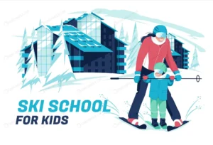 ski school concept woman learns ski child crc025743ce size2.07mb - title:Home - اورچین فایل - format: - sku: - keywords: p_id:18