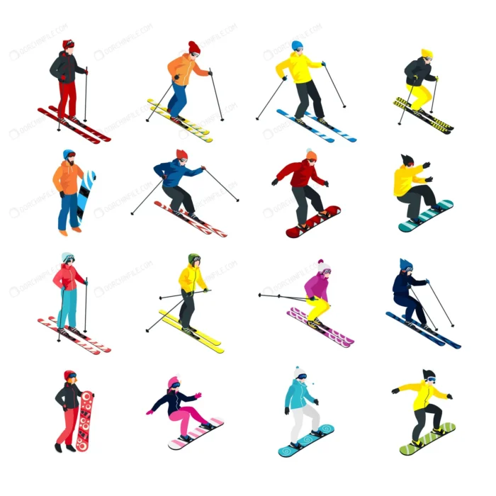 skiing isometric set crc64911e82 size2.70mb - title:مجموعه افراد در حال اسکی - اورچین فایل - format:EPS - وکتور - sku:crc64911e82 - keywords: p_id:91807