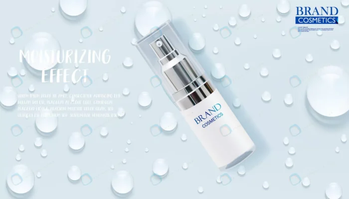skincare product ads with drop water crc99d0f6ed size17.86mb - title:وکتور 3 بعدی تبلیغ محصول مراقبتی پوست - اورچین فایل - format:EPS - وکتور - sku:crc99d0f6ed - keywords: p_id:61159