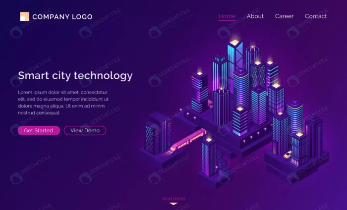 smart city technology with isometric town crcede8f4a7 size5.02mb - title:وکتور نمای ساختمان های شهر در شب - اورچین فایل - format:EPS - وکتور - sku:crcede8f4a7 - keywords: p_id:34879