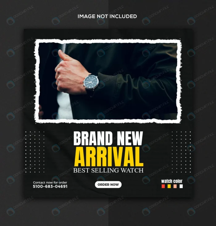 smart watch social media instagram post template crcf2d687e2 size19.22mb 1 - title:قالب آماده لایه باز پست اینستاگرام برای کالا - اورچین فایل - format:PSD - فتوشاپ - sku:crcf2d687e2 - keywords:قالب آماده لایه باز پست اینستاگرام برای کالا, فایل فتوشاپ, دانلود رایگان, فایل تکی, فایل لایه باز رایگان, قالب اینستاگرام, قالب پست اینستاگرام p_id:45900