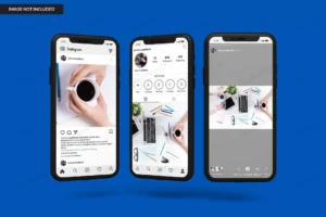 smartphone mockups display instagram post templat crc8877ca38 size18.04mb - title:Home - اورچین فایل - format: - sku: - keywords: p_id:18
