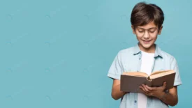 smiley young boy reading book crc9f3b63ce size14.34mb 7536x4238 - title:Home Main - اورچین فایل - format: - sku: - keywords: p_id:18