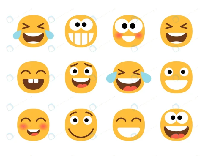 smiling cartoon emoji set crc954acf1e size1.46mb - title:ست ایموجی در حالت های متفاوت خنده - اورچین فایل - format:EPS - وکتور - sku:crc954acf1e - keywords: p_id:37825