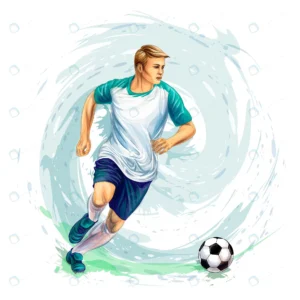 soccer player with ball from splash watercolors v crc2aba62af size8.18mb - title:Home - اورچین فایل - format: - sku: - keywords: p_id:18