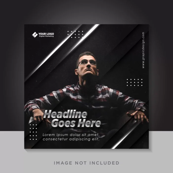 social media banner template - title:دانلود پست اینستاگرامی جذاب با خطوط اریب نوری در فرمت وکتور - اورچین فایل - format:EPS - وکتور - sku:4369 - keywords: p_id:29994