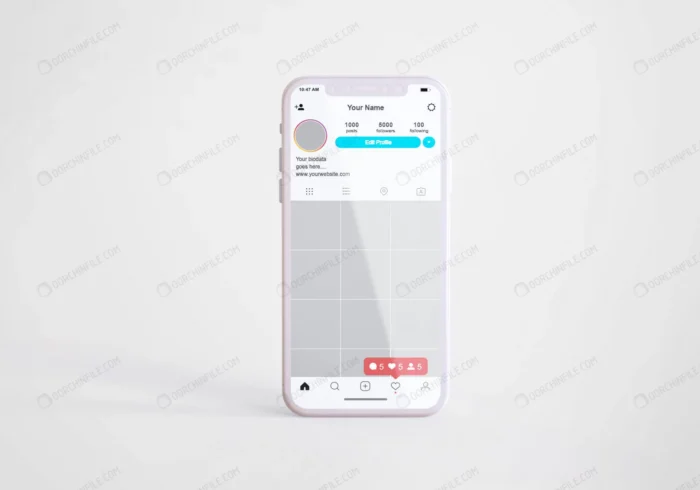 social media instagram mobile phone mockup crc74f06393 size16.23mb - title:موکاپ قالب پست اینستاگرام - اورچین فایل - format:PSD - فتوشاپ - sku:crc74f06393 - keywords: p_id:92497