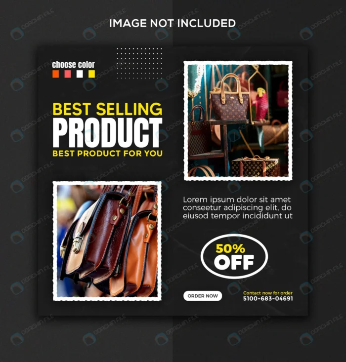 social media instagram post template crc9ba62e51 size22.02mb 1 - title:قالب لایه باز پست اینستاگرام ارائه محصولات - اورچین فایل - format:PSD - فتوشاپ - sku:crc9ba62e51 - keywords: p_id:45988