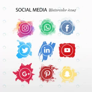 social media logotype collection watercolor crc184a4d95 size3.29mb - title:Home - اورچین فایل - format: - sku: - keywords: p_id:18