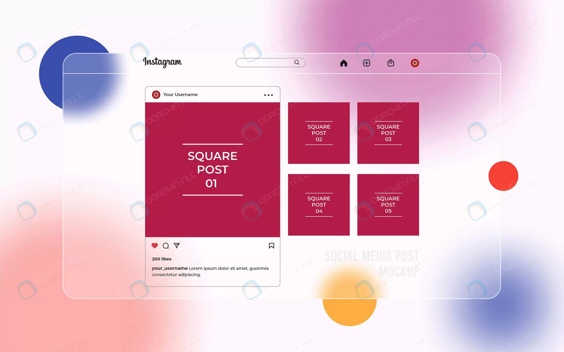 social-media-post-mockup-with-instagram-glassmorp_-crcd4b84d1d-_size8.31mb.webp social media post mockup with instagram glassmorp crcd4b84d1d size8.31mb - title:مجموعه پست اینستاگرام با استایل گلس مورفیسم - اورچین فایل - format:PSD - فتوشاپ - sku:crcd4b84d1d - keywords: p_id:84159