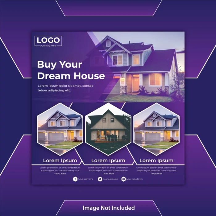 social media post template square flyer real estate - title:وکتور پست اینستاگرامی ویژه فروش خانه با طراحی شش ضلعی و پس زمینه بنفش - اورچین فایل - format:EPS - وکتور - sku:5501 - keywords:وکتور پست اینستاگرامی ویژه فروش خانه با طراحی شش ضلعی و پس زمینه بنفش, وکتور, اینستاگرام, دانلود رایگان, فایل تکی, قالب اینستاگرام, قالب پست اینستاگرام, وکتور رایگان p_id:31127