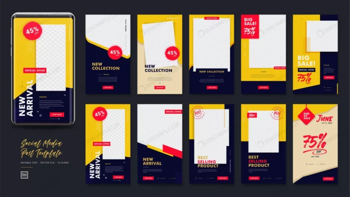 social media stories pack promotion template crc753c70fb size5.03mb - title:مجموعه قالب استوری اینستاگرام فروش محصول - اورچین فایل - format:EPS - وکتور - sku:crc753c70fb - keywords:مجموعه قالب استوری اینستاگرام فروش محصول p_id:104995
