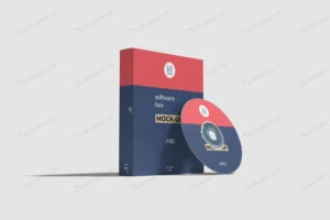 software box compact disk mockup crcd241c161 size8.94mb - title:Home - اورچین فایل - format: - sku: - keywords: p_id:18