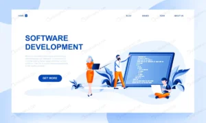 software development landing page template with h crc19e538ea size2.08mb - title:Home - اورچین فایل - format: - sku: - keywords: p_id:18