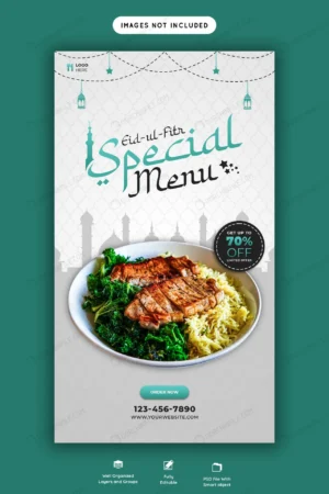 special eid ul fitr food menu instagram story psd crcb3008282 size5.47mb - title:Home - اورچین فایل - format: - sku: - keywords: p_id:18