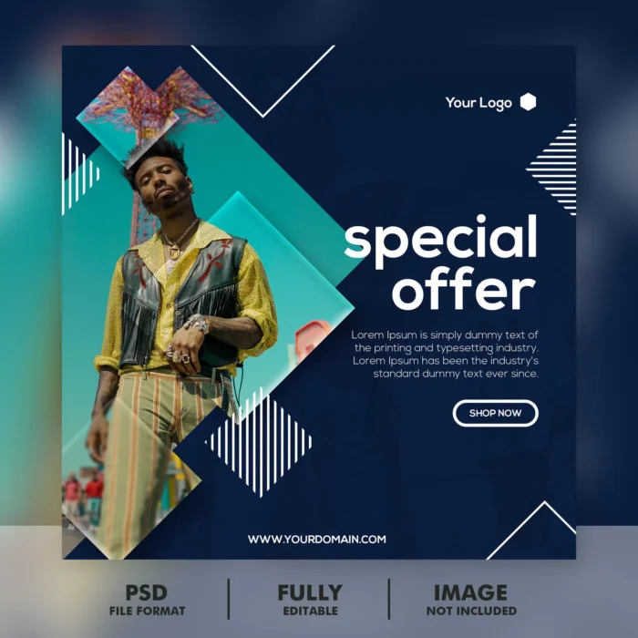 special sale banner template crc867bf3e4 size22.16mb - title:قالب لایه باز پست اینستاگرام با موضوع تخفیف ویژه - اورچین فایل - format:PSD - فتوشاپ - sku:crc867bf3e4 - keywords: p_id:34401