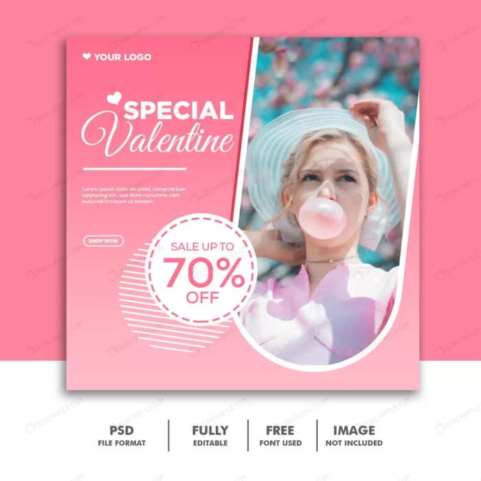special valentine sale banner template 3 crcb4d98d7a size1.02mb - title:تمپلیت پست اینستاگرام تخفیف ویژه ولنتاین - اورچین فایل - format:PSD - فتوشاپ - sku:crcb4d98d7a - keywords: p_id:103915