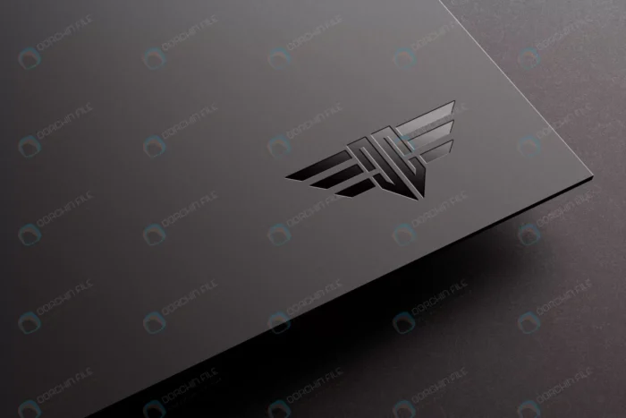 spot uv logo mockup dark paper 1.webp crcbb70f6fe size96.58mb 1 - title:موکاپ لوگو براق روی کاغذ سیاه - اورچین فایل - format:PSD - فتوشاپ - sku:crcbb70f6fe - keywords:موکاپ لوگو براق روی کاغذ سیاه, فایل فتوشاپ, دانلود رایگان, فایل تکی, لوگو, موکاپ p_id:48391