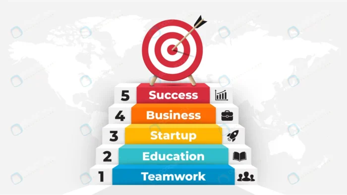 stairs up success infographic successful startup crc79f5b6ac size3.34mb - title:اینفوگرافیک 5 مرحله ای پلکانی - اورچین فایل - format:EPS - وکتور - sku:crc79f5b6ac - keywords: p_id:87447