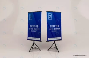 standing tripod banner mockup advertising crc279df73a size13.57mb - title:Home - اورچین فایل - format: - sku: - keywords: p_id:18