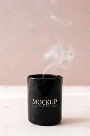 steaming black coffee cup mockup crcd8884403 size56.20mb 1 - title:Home - اورچین فایل - format: - sku: - keywords: p_id:18