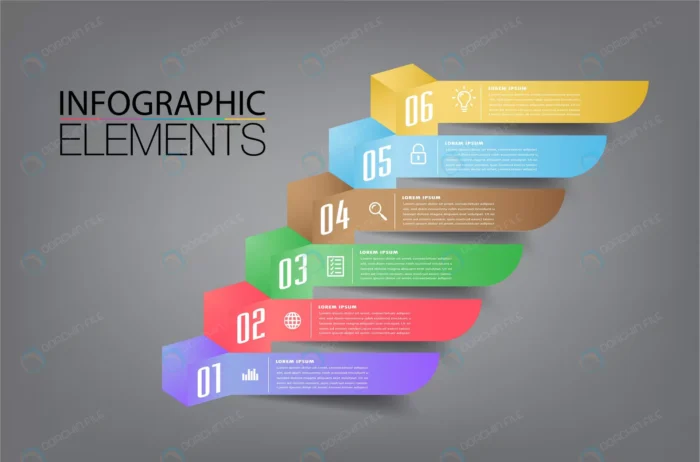 step up business successful concept infographic v crc466f3971 size4.02mb 1 - title:اینفوگرافیک مکعبی 6 مرحله ای - اورچین فایل - format:EPS - وکتور - sku:crc466f3971 - keywords: p_id:50879
