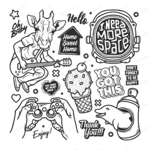 stickers hand drawn doodle crc6c9e7f91 size4.42mb - title:Home - اورچین فایل - format: - sku: - keywords: p_id:18