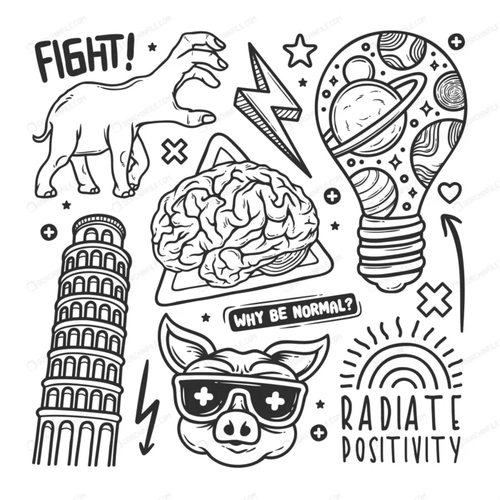 stickers hand drawn doodle crc7cd9e004 size4.09mb - title:دودل آرت برج پیزا - اورچین فایل - format:EPS - وکتور - sku:crc7cd9e004 - keywords: p_id:96853