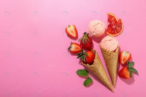 strawberry citrus ice cream pink background space crc836700c5 size21.31mb 6720x4480 - title:Home - اورچین فایل - format: - sku: - keywords: p_id:18