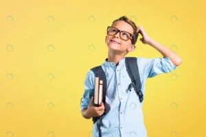 student boy with backpack glasses standing thinki crc080c4987 size5.71mb 4473x2986 - title:Home - اورچین فایل - format: - sku: - keywords: p_id:18