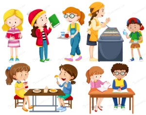 students doing different activities illustration crc26aac250 size4.03mb - title:Home - اورچین فایل - format: - sku: - keywords: p_id:18