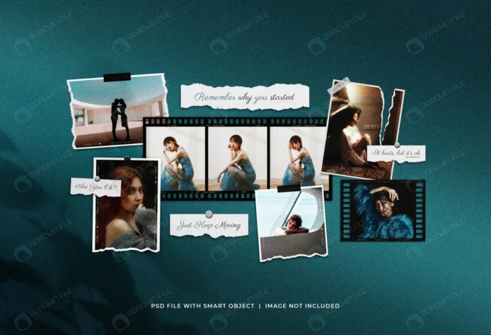 stylish moodboard collage mockup with shadow over crcd612ff68 size45.90mb - title:موکاپ مود برد عکسهای پاره و طرح نگاتیو - اورچین فایل - format:PSD - فتوشاپ - sku:crcd612ff68 - keywords: p_id:78409