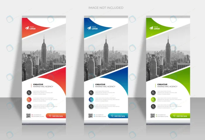 stylish roll up business standee banner design.jp crcb0d60535 size4.42mb - title:مجموعه بنر رول آپ تبلیغاتی کسب و کار - اورچین فایل - format:EPS - وکتور - sku:crcb0d60535 - keywords: p_id:88697
