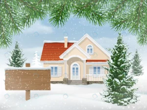 suburban house snow firs trees front garden woode crce8dcf4e1 size13.37mb - title:Home - اورچین فایل - format: - sku: - keywords: p_id:18