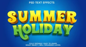 summer holiday text effects template - title:Home - اورچین فایل - format: - sku: - keywords: p_id:18