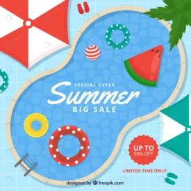 summer sale background with pool top view flat st crc958e8199 size1.34mb - title:Home Main - اورچین فایل - format: - sku: - keywords: p_id:18