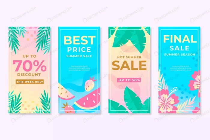summer sale instagram story collection crcfcfee7eb size1.28mb - title:استوری اینستاگرام فروش ویژه تابستانه - اورچین فایل - format:EPS - وکتور - sku:crcfcfee7eb - keywords:استوری اینستاگرام فروش ویژه تابستانه p_id:102399