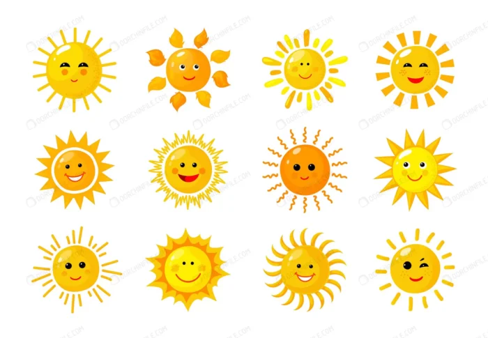 sun emoji funny summer spring sunshine rays sun b crcd18f1a38 size3.27mb - title:مجموعه وکتور کارتونی خورشید - اورچین فایل - format:EPS - وکتور - sku:crcd18f1a38 - keywords:مجموعه وکتور کارتونی خورشید, وکتور, خورشید, فایل تکی, کاراکتر p_id:94469