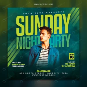 sunday night party flyer template rnd716 frp17957989 - title:Home - اورچین فایل - format: - sku: - keywords: p_id:18