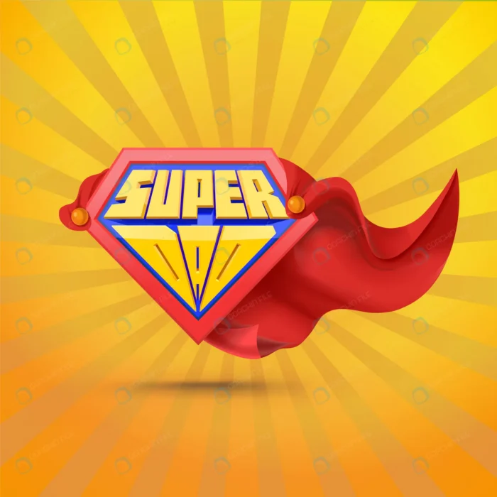 super dad superdad logo father day concept father crce8ab254f size9.21mb - title:کارت تبریک روز پدر با فرمت وکتور - اورچین فایل - format:EPS - وکتور - sku:crce8ab254f - keywords: p_id:33692