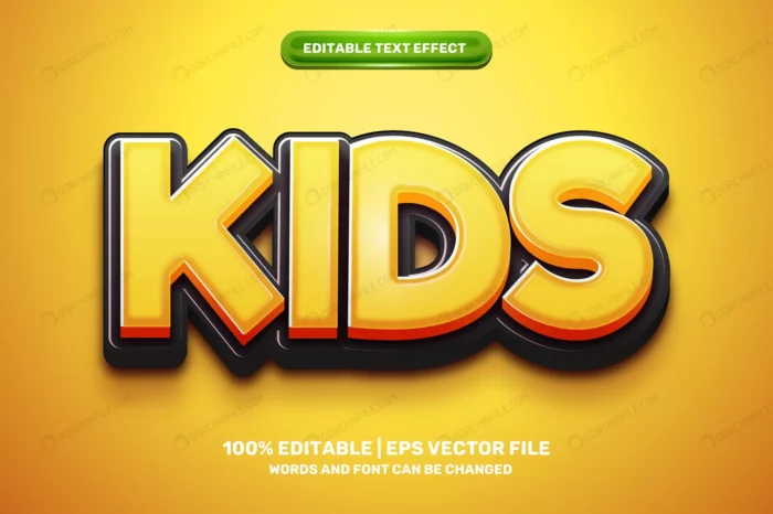 super kids 3d logo template editable text effect crcff0b778c size6.23mb - title:تکست افکت سبک کارتونی - اورچین فایل - format:EPS - وکتور - sku:crcff0b778c - keywords: p_id:94015