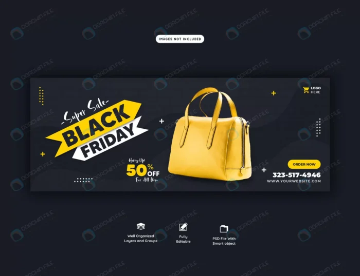 super sale black friday facebook cover banner tem crc5b5b4992 size5.17mb - title:تمپلیت لایه باز کاور فیسبوک و بنر تبلیغاتی ویژه فروش با تخفیف - اورچین فایل - format:PSD - فتوشاپ - sku:crc5b5b4992 - keywords: p_id:41991