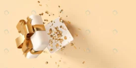 surprise white gift box gold ribbon with confetti crcb920b026 size9.17mb 8000x4000 - title:Home Main - اورچین فایل - format: - sku: - keywords: p_id:18