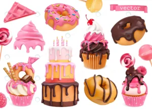 sweets 3d vector realistic objects cupcakes cake d rnd207 frp11019960 - title:Home - اورچین فایل - format: - sku: - keywords: p_id:18