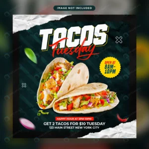 tacos flyer social media post template fast food r rnd503 frp19875373 - title:Home - اورچین فایل - format: - sku: - keywords: p_id:18