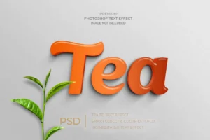 tea 3d mockup text style effect - title:Home - اورچین فایل - format: - sku: - keywords: p_id:18