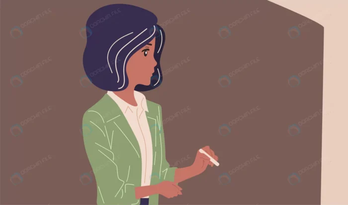 teacher near blackboard holds chalk his hands vec crcb00c02f8 size1.11mb - title:وکتور معلم نزدیک تخته سیاه - اورچین فایل - format:EPS - وکتور - sku:crcb00c02f8 - keywords: p_id:59268